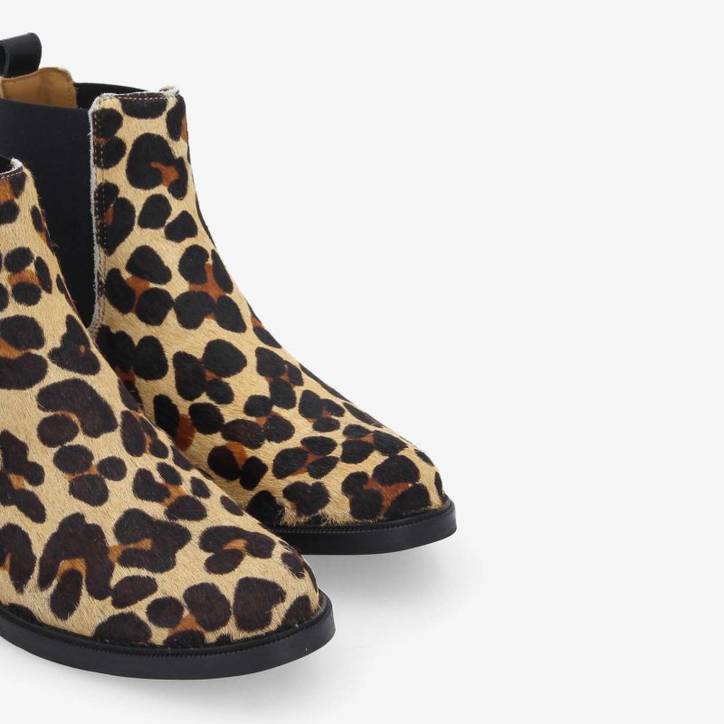 CANDIDE CHELSEA W - P.ANIMAL/NAPPA -  LEOPARD/MARRON/NOIR